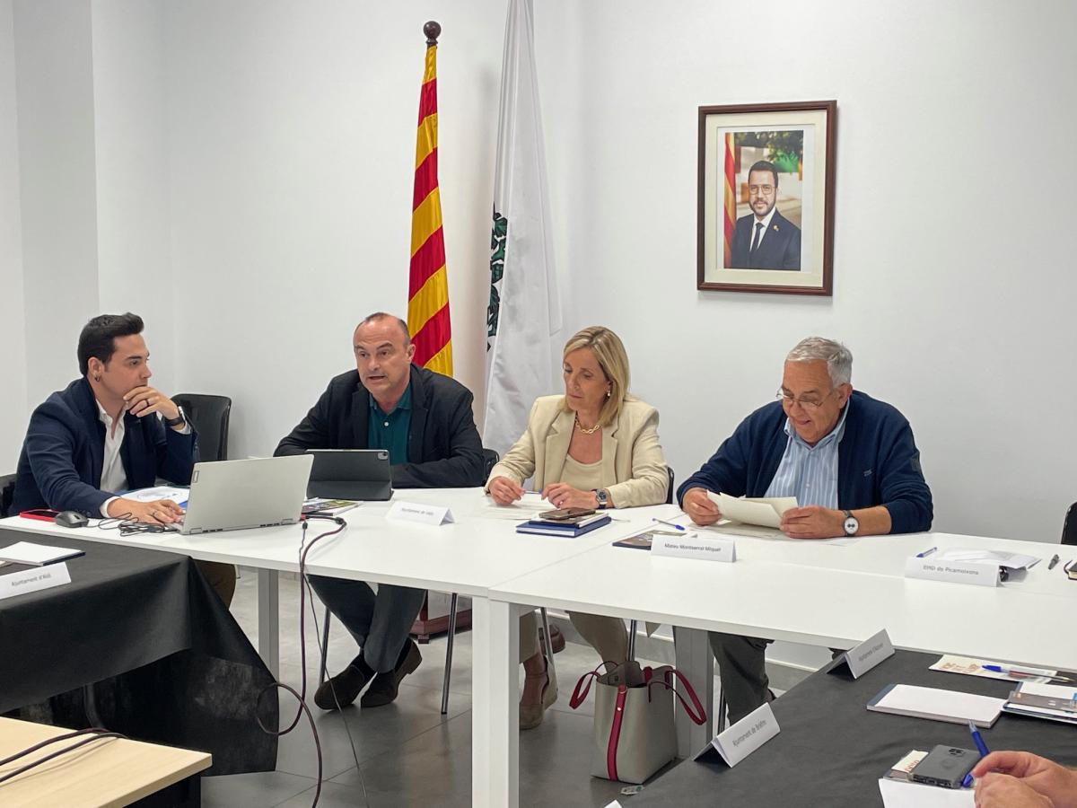 Jaume Oliveras, vicepresident de l'ACM durant la seva intervenció al Consell d'Alcaldesses i Alcaldes de l'Alt Camp