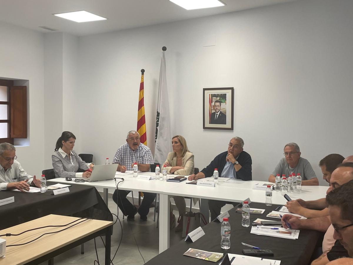 Miquel Sancho, president de la Creu Roja Alt Camp, durant la seva intervenció.