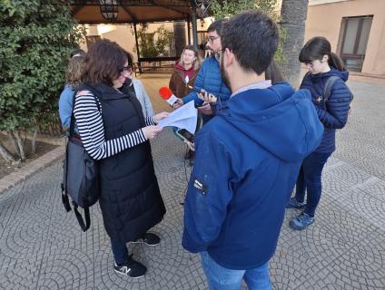 Roda de premsa amb la participació de Gemma Solé, consellera de Joventut del CCAC