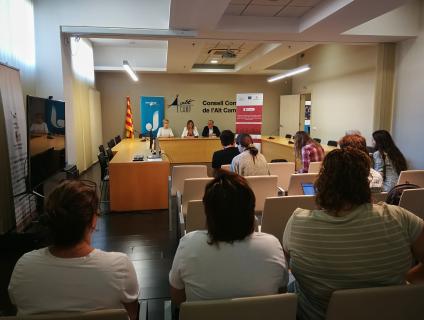 Vista general de la Sala d'Actes del CCAC en la presentació del Punt Internisa