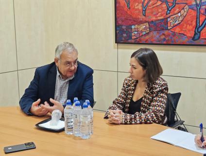 Visita de la delegada del Govern a Tarragona, Lucía López, al Consell Comarcal de l'Alt Camp.
