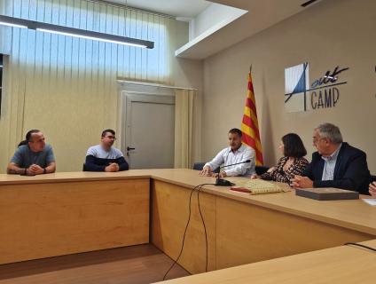 Visita de la delegada del Govern a Tarragona, Lucía López, al Consell Comarcal de l'Alt Camp.