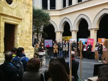 Inauguració de la Jornada per part de la presidenta de la Diputació, Noemí Llauradó.