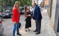 Benvinguda del president del Consell, Mateu Montserat, a la delegada del Govern a Tarragona, Lucía López Cerdán.