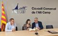 Visita de la delegada del Govern a Tarragona, Lucía López, al Consell Comarcal de l'Alt Camp.